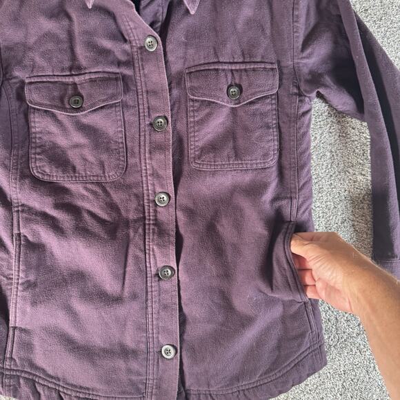 Eddie Bauer Shacket XS Sherpa Lined Outdoors Gorpcore Mountain Rustic Cabincore - Picture 3 of 16